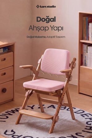 Cadiz Ahşap Çocuk Sandalyesi