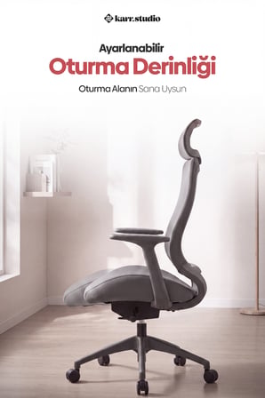 Lizbon Ergonomik Çalışma Koltuğu - Gri