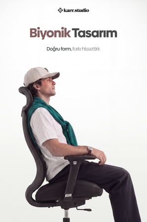 Lizbon Ergonomik Çalışma Koltuğu - Siyah