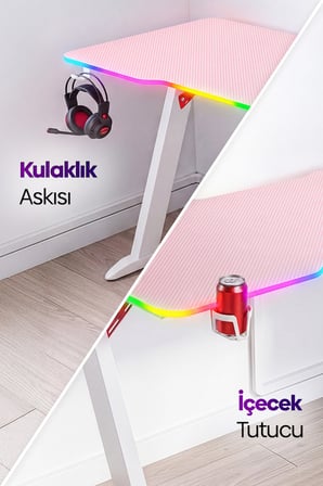 Thunder RGB Aydınlatmalı Oyuncu Masası