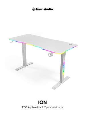 Ion RGB Aydınlatmalı Oyuncu Masası