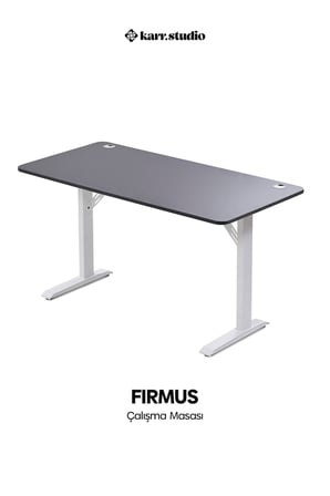 Firmus Dayanıklı Çalışma Masası - 120x60 - Antrasit - B
