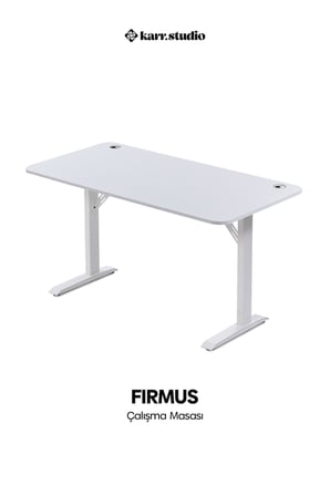 Firmus Dayanıklı Çalışma Masası - 160x80 - Beyaz - B