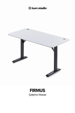 Firmus Dayanıklı Çalışma Masası - 120x60 - Beyaz - S