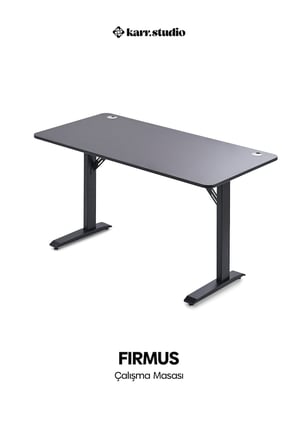 Firmus Dayanıklı Çalışma Masası - 140x70 - Antrasit - S