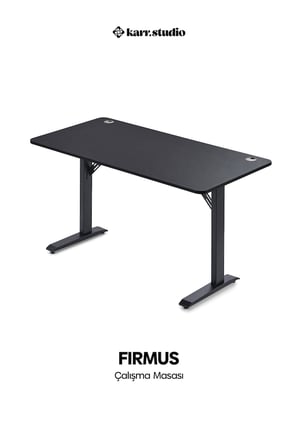 Firmus Dayanıklı Çalışma Masası - 140x70 - Siyah - S
