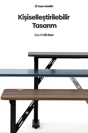 Firmus Dayanıklı Çalışma Masası - 180x80 - Antrasit - S
