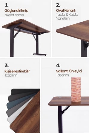 Firmus Dayanıklı Çalışma Masası - 180x80 - Barok - S