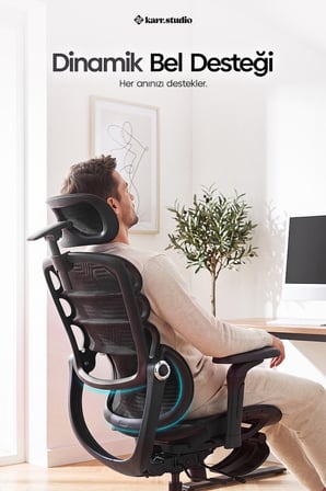 Rosso Ergonomik Çalışma Koltuğu - Siyah