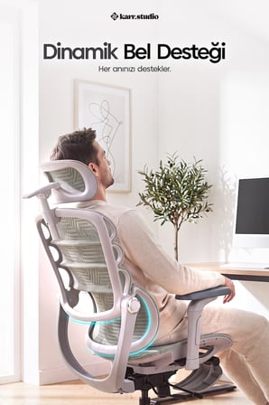 Rosso Ergonomik Çalışma Koltuğu - Su Yeşili