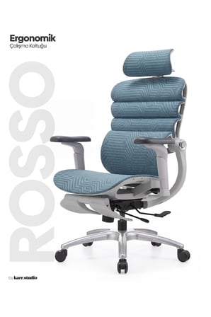 Rosso Ergonomik Çalışma Koltuğu - Mavi
