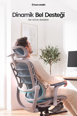 Rosso Ergonomik Çalışma Koltuğu - Mavi