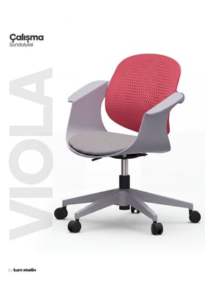 Viola Çalışma Sandalyesi - Pembe