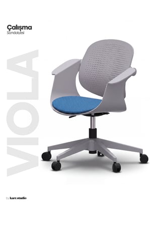 Viola Çalışma Sandalyesi - Mavi