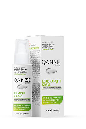 Qanze Leke Karşıtı Yüz Kremi – Leke Sorunlarınızla Başa Çıkmak İçin 50ml