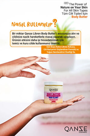 Qanze Libren Body Butter – Yoğun Nemlendirme Ve Özgürleştirici Çiçeksi Koku – YSL Liibre – 200ml