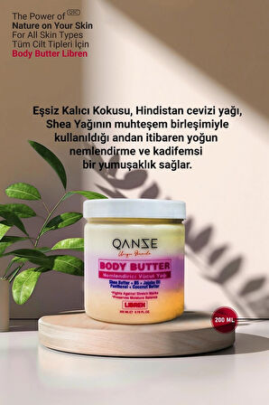 Qanze Libren Body Butter – Yoğun Nemlendirme Ve Özgürleştirici Çiçeksi Koku – YSL Liibre – 200ml