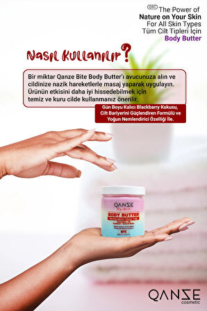 Qanze Bite Body Butter – Yoğun Nemlendirme Ve Orman Meyveleri Kokusu – VS Blackberry – 200ml