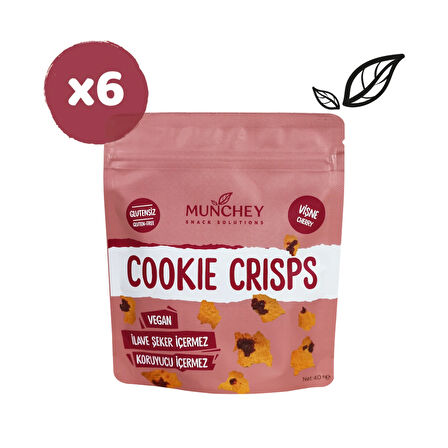 40gr 6'lı Cookie Crisps Vişne