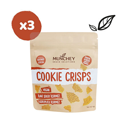 40gr 3'lü Cookie Crisps Zencefil & Tarçın