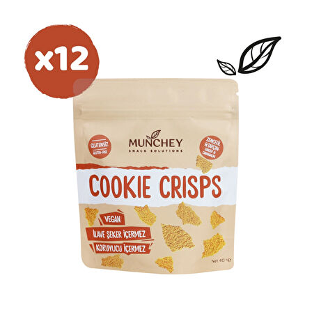 12'li 40gr Cookie Crisps Zencefil & Tarçın