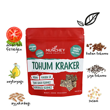 40gr 3'lü Domates & Fesleğenli Tohum Kraker 