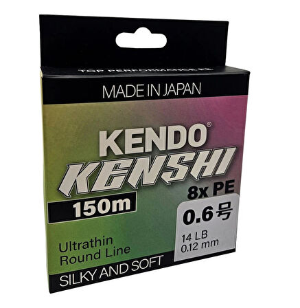 Kendo Kenshi Japanese Braid Low Pitch 8X Multicolor 150M Örgü İp 0,12mm