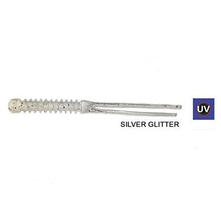 Kendo Killer Worm Shrimp Scent CY410 Lrf Silikonu 5,5cm Silver Glitter