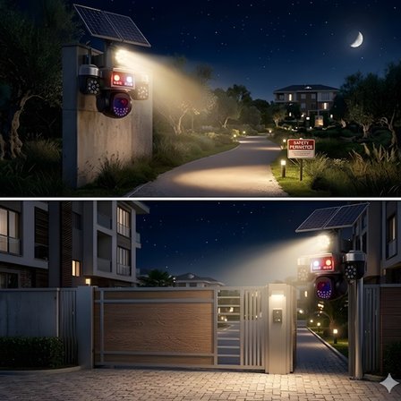 O-Kam OK-332 Akıllı Güvenlik Kamerası 4G Sim Kartlı Solar Panelli PTZ 4 Lens 12MP Ultra HD Gece Görüşü Hafıza Kartı Destekli Dış Mekan