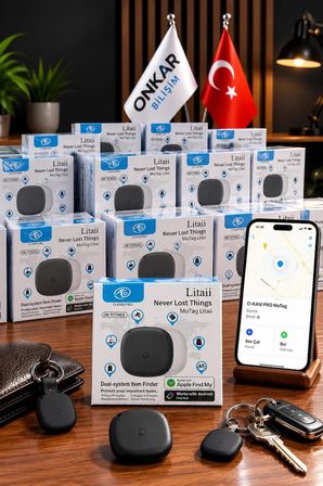 OKAM TAG  Ios & Android Uyumlu Airtag Akıllı Gps Takip Cihazı(SİYAH)