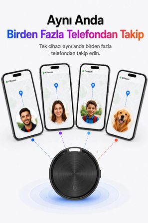 OKAM TAG  Ios & Android Uyumlu Airtag Akıllı Gps Takip Cihazı(SİYAH)