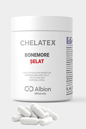 Chelatex Bonemore Kalsiyum Magnezyum İçeren 60 Bitkisel Kapsül