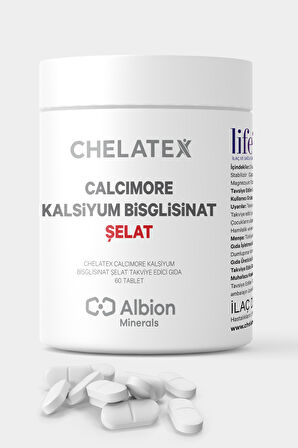 Chelatex Calcimore Kalsiyum Bisglisinat 60 Bitkisel Tablet