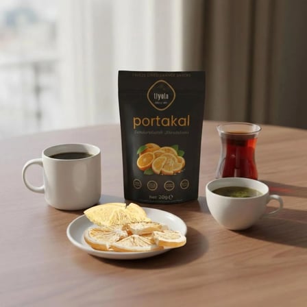 Liyola Freeze Dry Dondurarak Kurutulmuş Portakal Dilimleri 20 G  -  Doğal Şekersiz Atıştırmalık