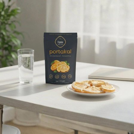 Liyola Freeze Dry Dondurarak Kurutulmuş Portakal Dilimleri 20 G X 10 -  Doğal Şekersiz Atıştırmalık (Onlu Paket)