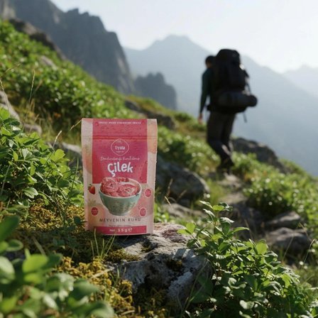 Liyola Freeze Dry Dondurarak Kurutulmuş Çilek 15 g x 10 - Tamamen Doğal Atıştırmalık (Onlu Paket)