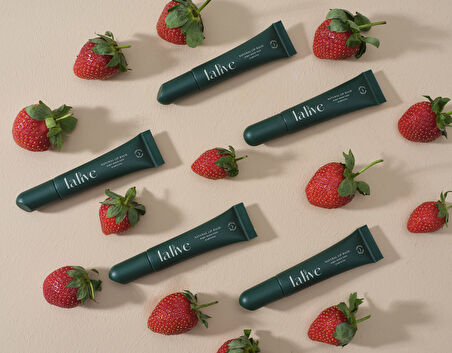 Lalive %100 Doğal, Organik Çilekli Parlatıcı Dudak Balmı 10 ml - Lip Balm
