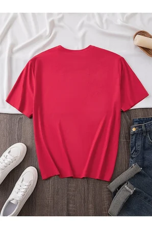 Unisex Smile Baskılı Tasarım Tshirt