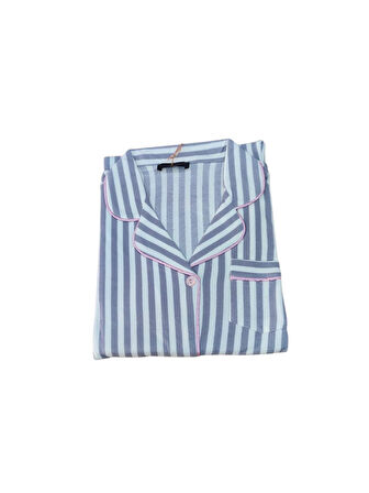 Çağrı Kadın Kışlık Süet Uzun Kollu Önü Düğmeli Pijama Takımı