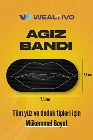 Ağız Bandı 90 Adet, Ağız Kapama Bandı Ile Horlama Önleyici Uyku, Horlamayı Azaltıcı Mouth Tape