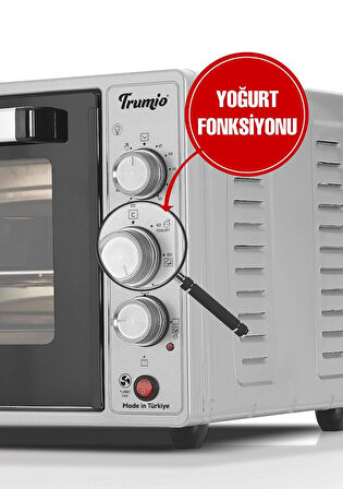 Trumio Elektrikli Fırın, Trubo Fan + Lamba, Yoğurt Mayalama