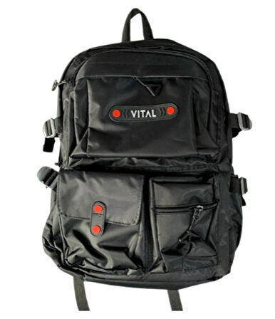 Vital Sırt Çantası Siyah Okul Çantası