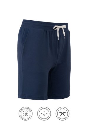 elemge Pamuklu Erkek Indigo Casual Şort Yan Cepli Bağcıklı Regular Fit Boru Paça Günlük Bermuda 2 Iplik
