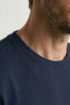 elemge Pamuk Likra Vücuda Oturan Magic Fit Lacivert Erkek T-Shirt Compact Penye Kısa Kol Tişört Elastan
