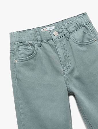 Pamuklu Cep Detaylı Rahat Kalıp Basic Jogger Pantolon