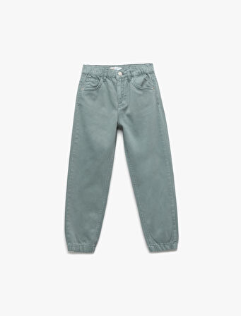 Pamuklu Cep Detaylı Rahat Kalıp Basic Jogger Pantolon