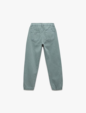 Pamuklu Cep Detaylı Rahat Kalıp Basic Jogger Pantolon