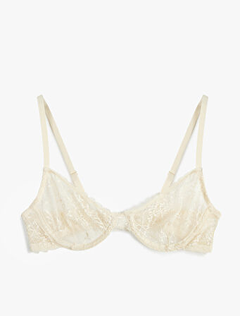 Dolgusuz Rahat Kalıp Dantelli Balenli Sütyen