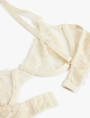 Dolgusuz Rahat Kalıp Dantelli Balenli Sütyen