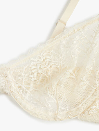 Dolgusuz Rahat Kalıp Dantelli Balenli Sütyen